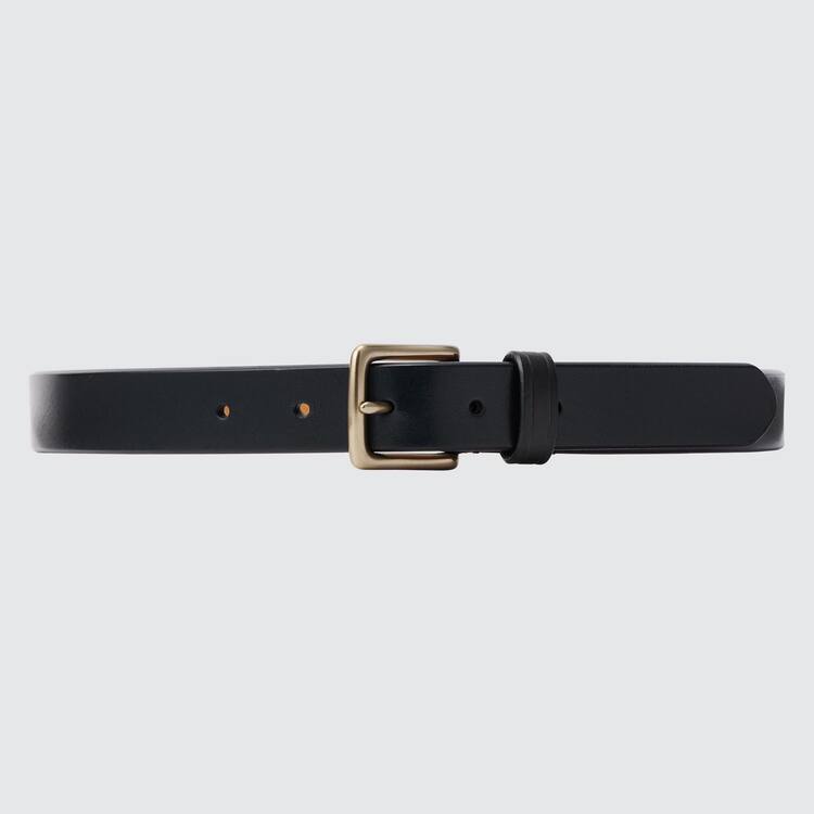 Uniqlo Italian Saddle Kozene Opasky Panske Čierne | SGEZCL-429
