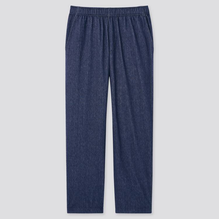 Uniqlo Jersey Relaxed Fit Ankle Length (2021 Season) Nohavice Panske Modre | GWJEPY-289