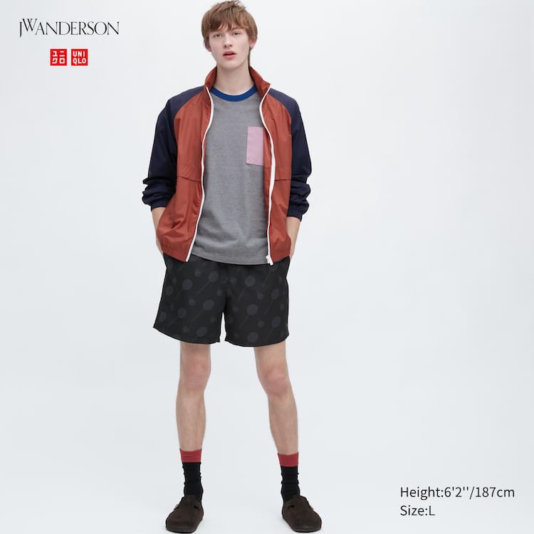 Uniqlo Jw Anderson Badminton Print Active Utility Sortky Panske Čierne | WGOKDM-401