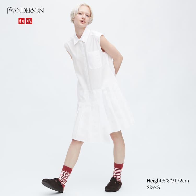 Uniqlo Jw Anderson Bez Rukavov Saty Damske Biele | RGFWTI-956