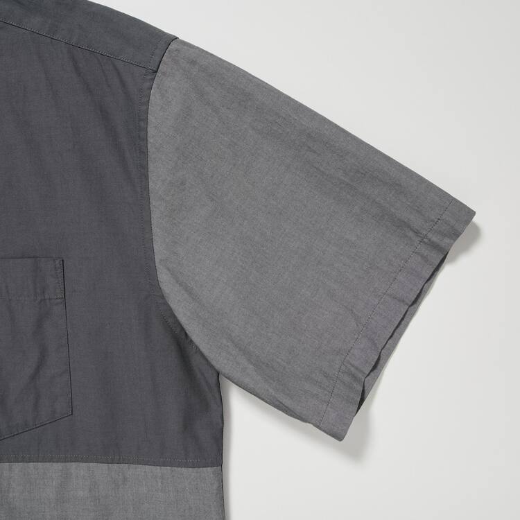 Uniqlo Jw Anderson Bežná Chambray Kratke Sleeved Kosele Panske Siva | VCWEKO-617
