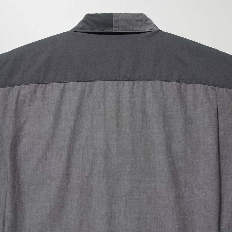 Uniqlo Jw Anderson Bežná Chambray Kratke Sleeved Kosele Panske Siva | VCWEKO-617