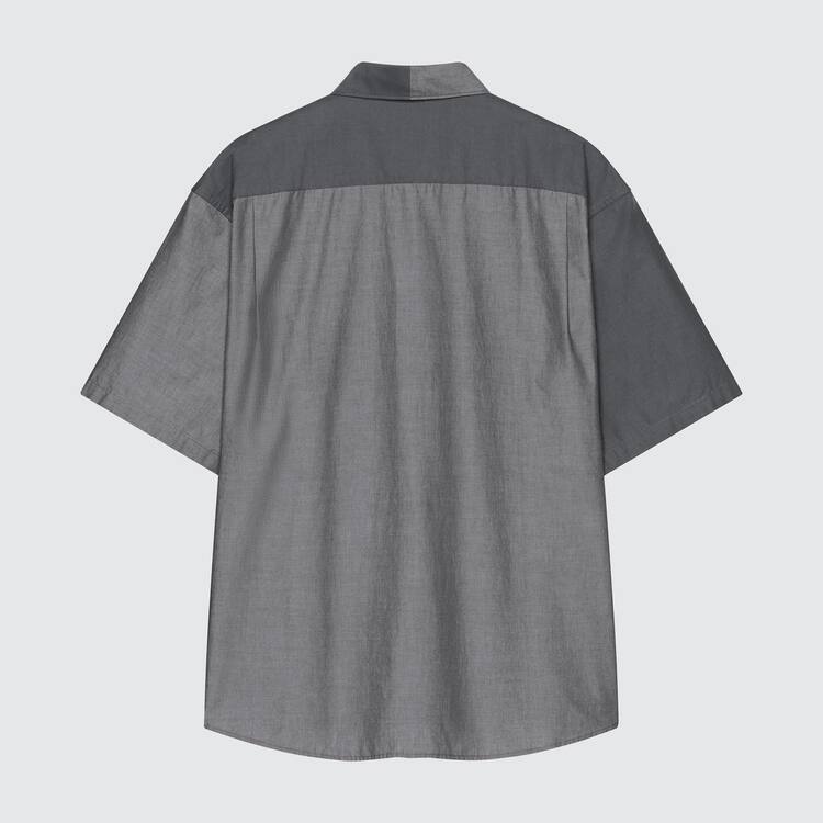 Uniqlo Jw Anderson Bežná Chambray Kratke Sleeved Kosele Panske Siva | VCWEKO-617