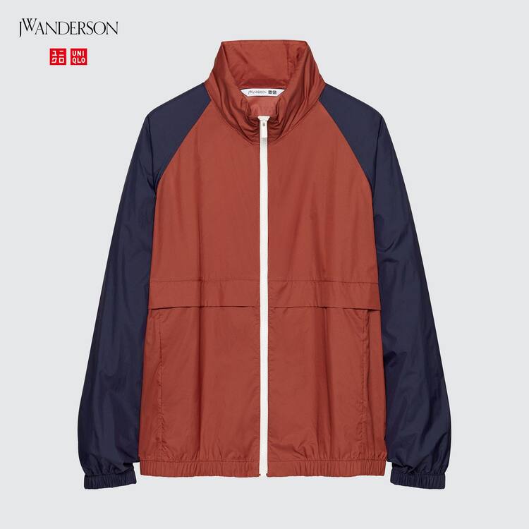 Uniqlo Jw Anderson Colour Block Uv Protection Parka Panske Červené | VBTCXP-534