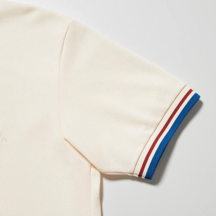 Uniqlo Jw Anderson Dry Piqué Patterned Polokosele Panske Biele | BCTJFH-896