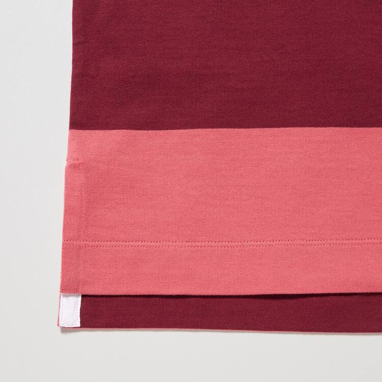 Uniqlo Jw Anderson Pruhované Polo Kratke Sleeved Saty Damske Ruzove | POXUZT-901