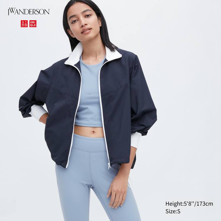 Uniqlo Jw Anderson Rebrovaný Bežná Bundy Damske Námornícka Modrá | RCFQYM-083