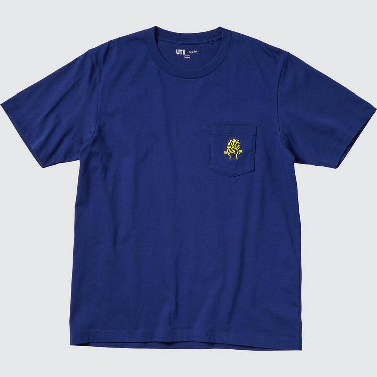 Uniqlo Keith Haring Ut Grafika Tricko Panske Modre | AEYQKH-125