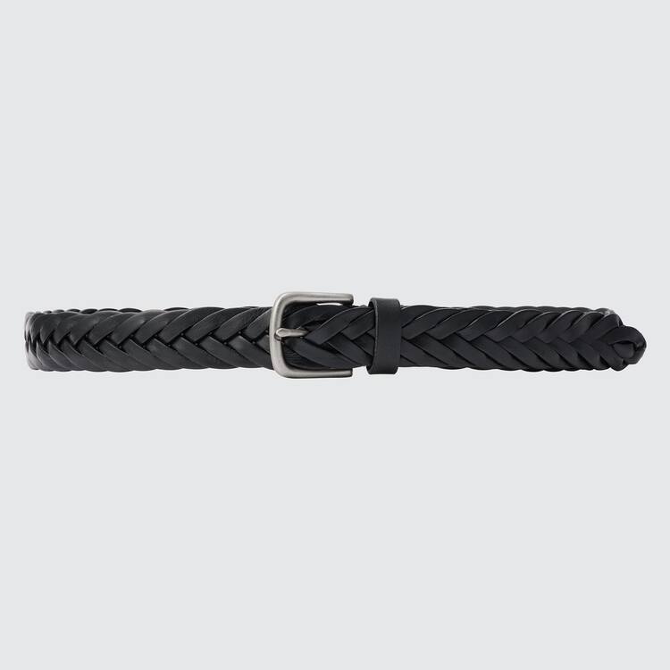 Uniqlo Kozene Mesh Opasky Panske Čierne | OMXWFY-483