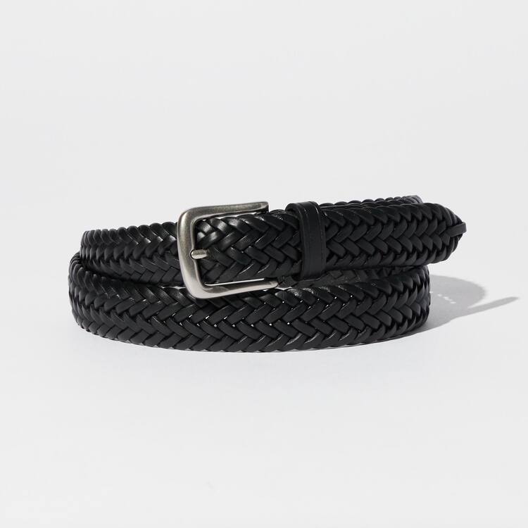 Uniqlo Kozene Mesh Opasky Panske Čierne | VZASRC-560