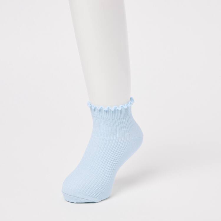 Uniqlo Kratke (Three Pairs) Ponozky Detske Modre Nachový Biele | AJMPUY-387