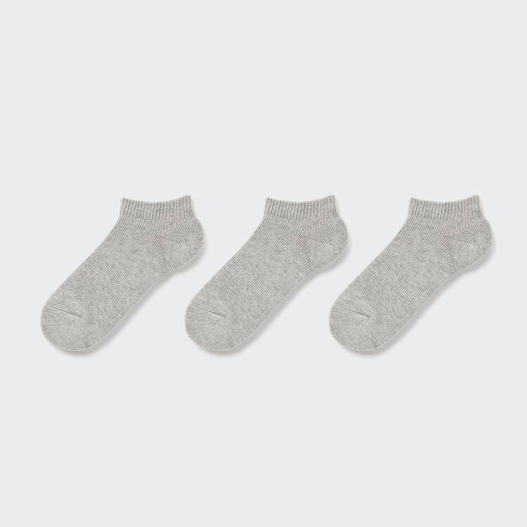 Uniqlo Kratke (Three Pairs) Ponozky Detske Siva | JXSYTM-153
