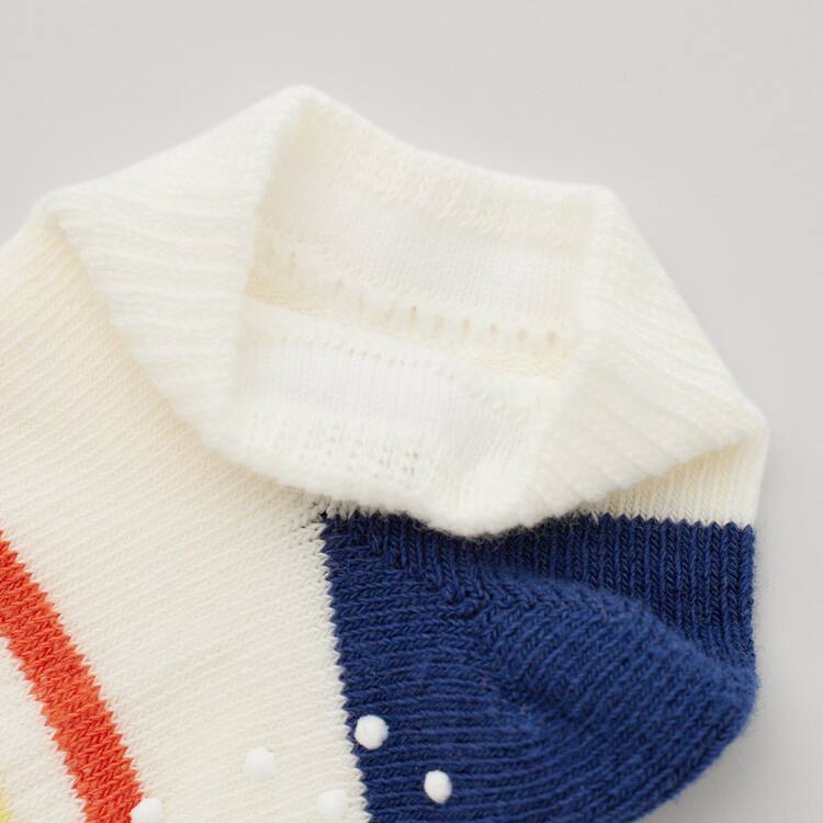 Uniqlo Kratke (Two Pairs) Ponozky Pre Babatka Biele Modre Ruzove | ESBXQA-048