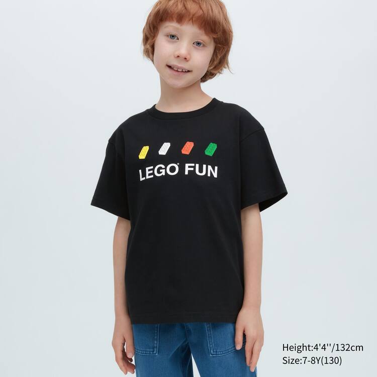 Uniqlo Lego® City Ut Grafika Tricko Detske Čierne | REMQYT-502