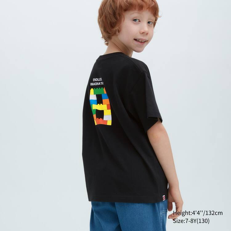 Uniqlo Lego® City Ut Grafika Tricko Detske Čierne | REMQYT-502