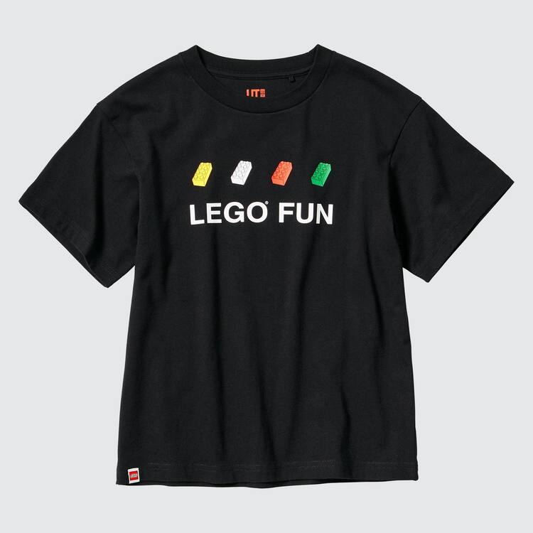 Uniqlo Lego® City Ut Grafika Tricko Detske Čierne | REMQYT-502