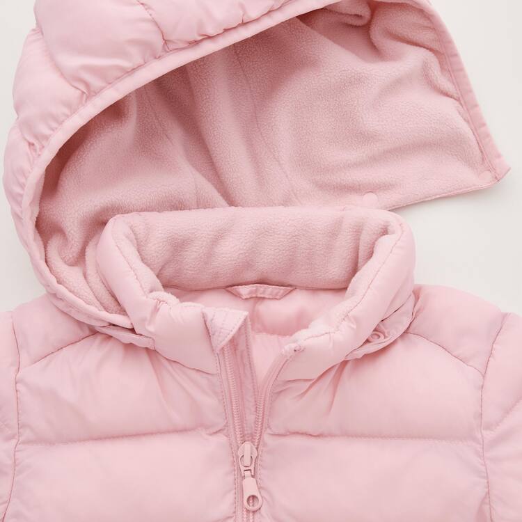 Uniqlo Light Warm Polstrované Washable Zipped Parka Pre Babatka Ruzove | AWTINK-805
