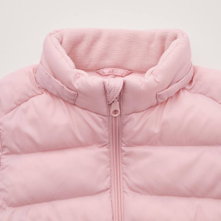Uniqlo Light Warm Polstrované Washable Zipped Parka Pre Babatka Ruzove | AWTINK-805