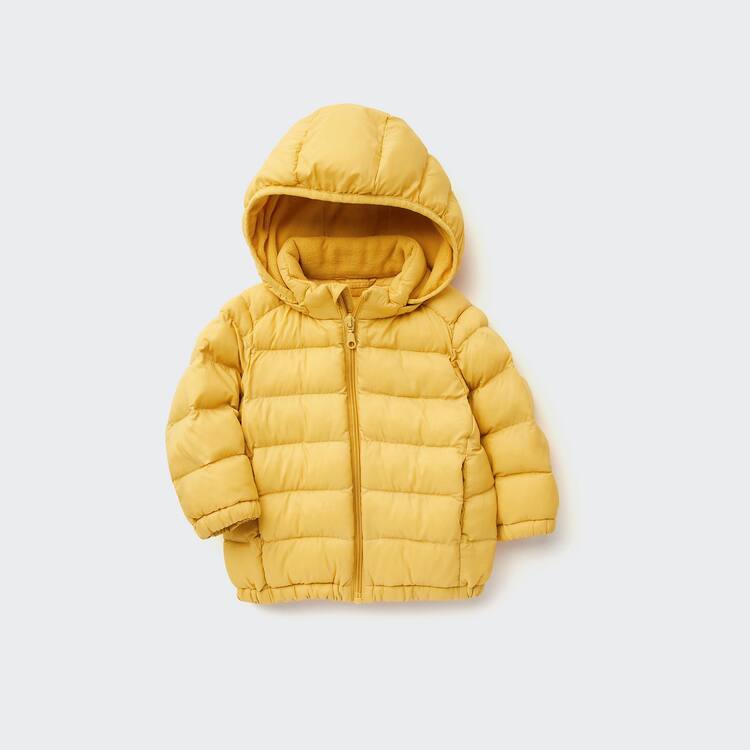 Uniqlo Light Warm Polstrované Washable Zipped Parka Pre Babatka Žlté | COWQZN-081