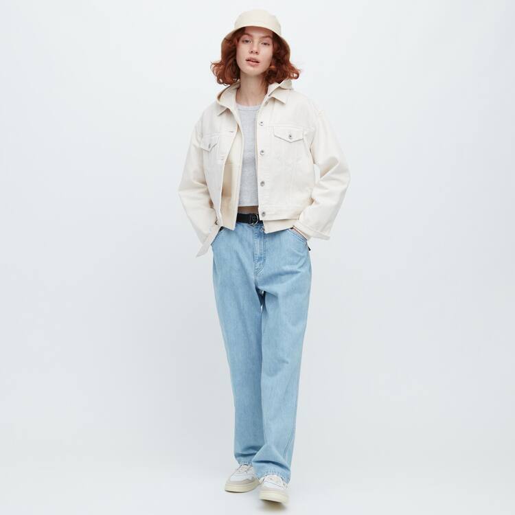 Uniqlo Linen Blend Bucket Klobuky Panske Biele | VPBYLS-298