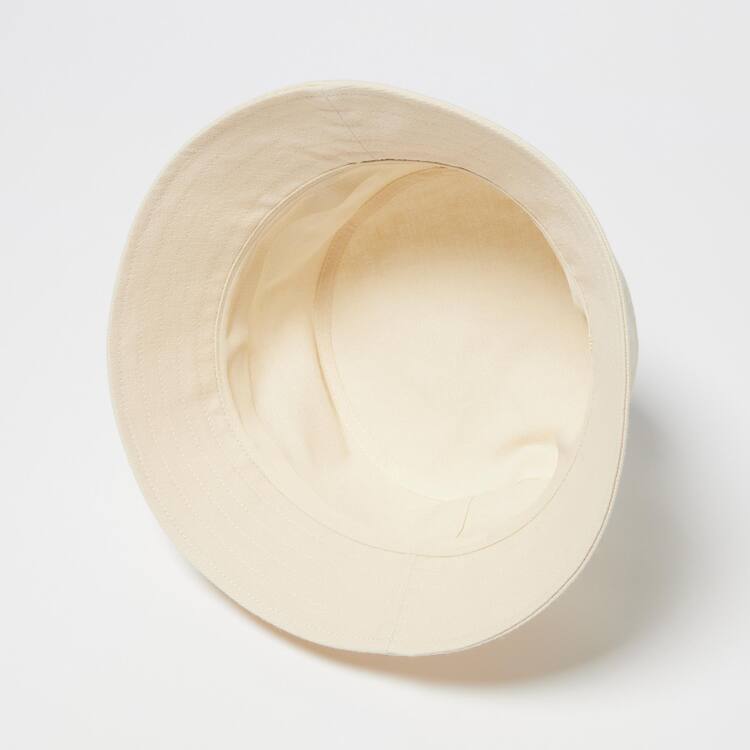 Uniqlo Linen Blend Bucket Klobuky Panske Biele | VPBYLS-298