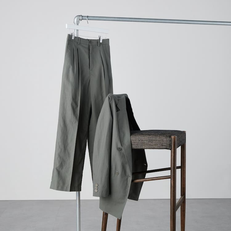 Uniqlo Linen Blend Bundy Damske Olivovo Zelená | LEJVYK-039
