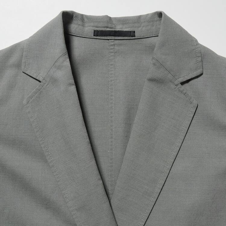 Uniqlo Linen Blend Bundy Damske Olivovo Zelená | LEJVYK-039