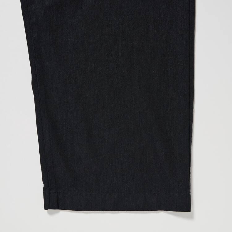 Uniqlo Linen Blend Kombinéza Detske Čierne | WTNGIQ-580