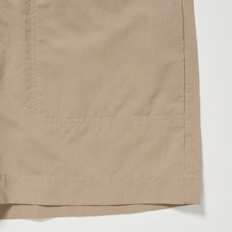 Uniqlo Linen Blend Kratke Sleeved Romper Saty Damske Siva | DCFLYE-561