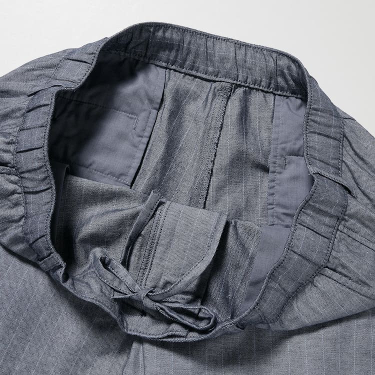 Uniqlo Linen Blend Pruhované Relaxed Fit Nohavice Panske Modre | QVCBLE-386