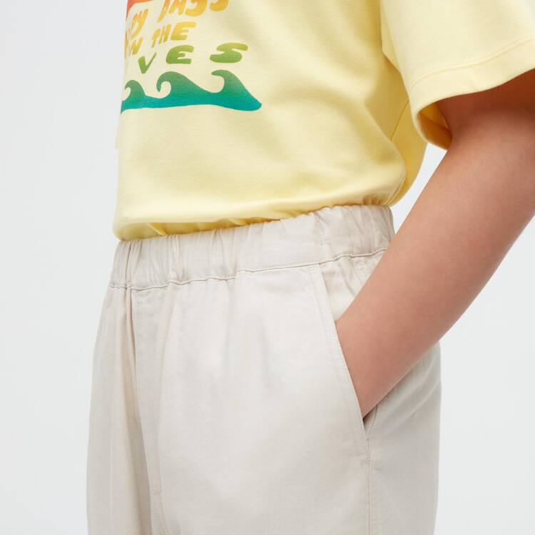 Uniqlo Linen Blend Relaxed Fit Jogger Nohavice Detske Béžové | BQXAWD-258