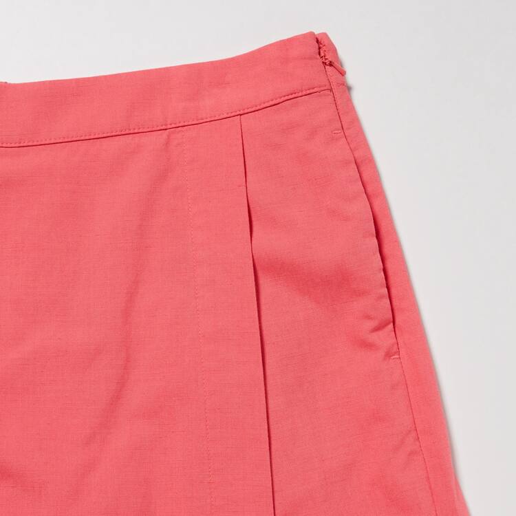 Uniqlo Linen Blend Skort Sukne Damske Ruzove | EWMIOB-895