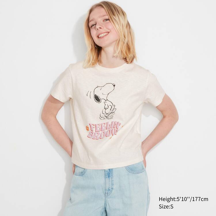 Uniqlo Love Sunshine & Peanuts Ut Grafika Tricko Damske Biele | AEZCPK-427