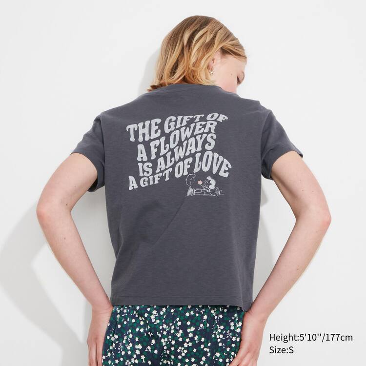 Uniqlo Love Sunshine & Peanuts Ut Grafika Tricko Damske Tmavo Siva | AOQUNR-720