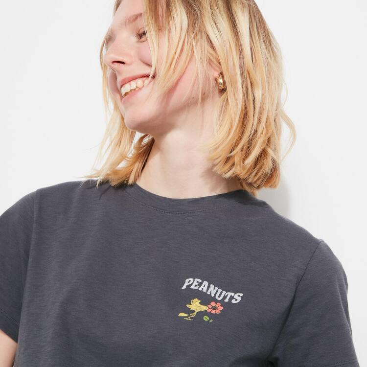 Uniqlo Love Sunshine & Peanuts Ut Grafika Tricko Damske Tmavo Siva | AOQUNR-720