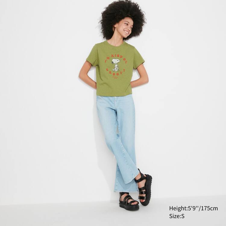 Uniqlo Love Sunshine & Peanuts Ut Grafika Tricko Damske Zelene | RVOFTE-913