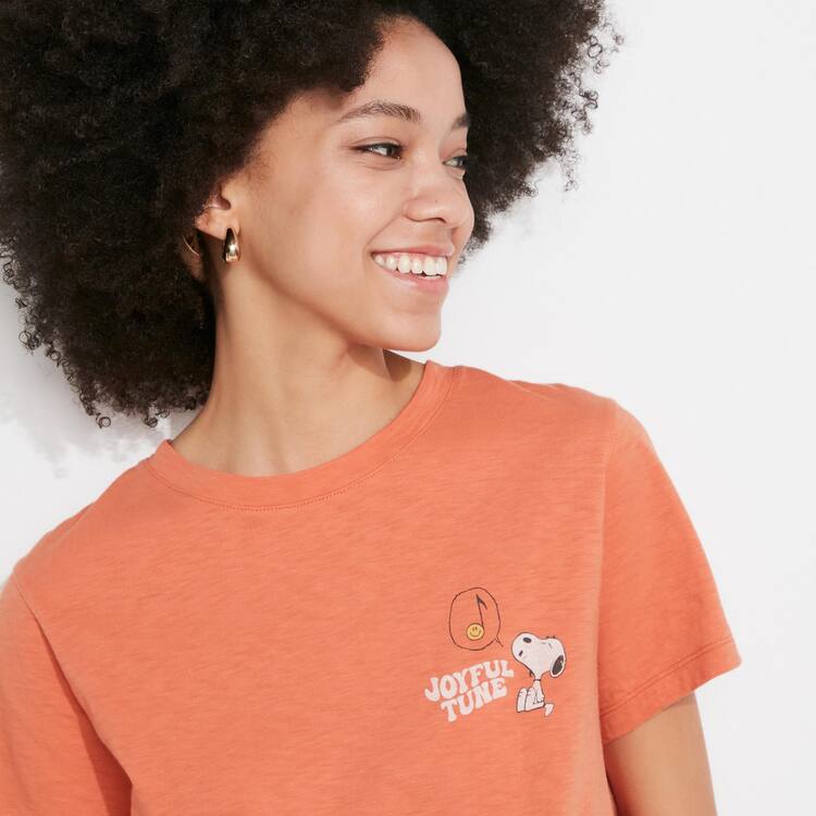Uniqlo Love Sunshine & Peanuts Ut Grafika Tricko Damske Oranžové | XOJBZU-024