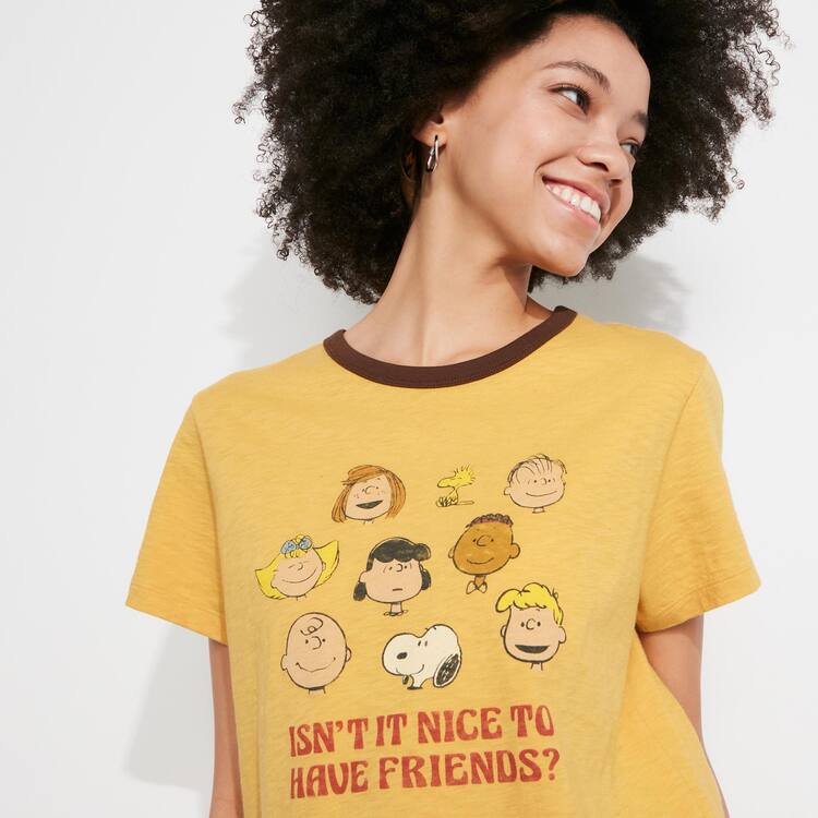 Uniqlo Love Sunshine & Peanuts Ut Grafika Tricko Damske Žlté | ZVUILT-851