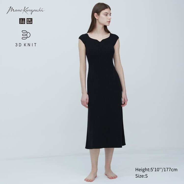 Uniqlo Mame Kurogouchi 3d Knit Seamless Saty Damske Čierne | AYSZBV-086