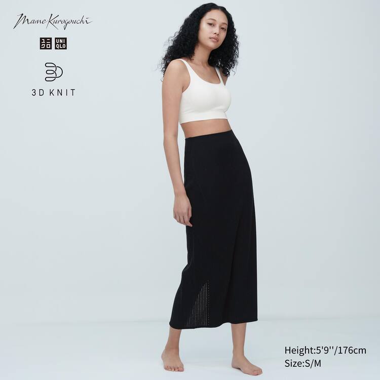 Uniqlo Mame Kurogouchi 3d Knit Seamless Sukne Damske Čierne | SZVJNT-496