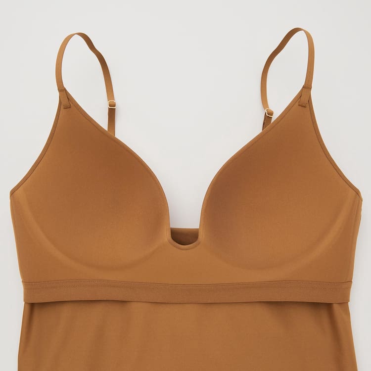 Uniqlo Mame Kurogouchi Airism Plunge Camisole Vesty Damske Hnede | CQYXGH-751