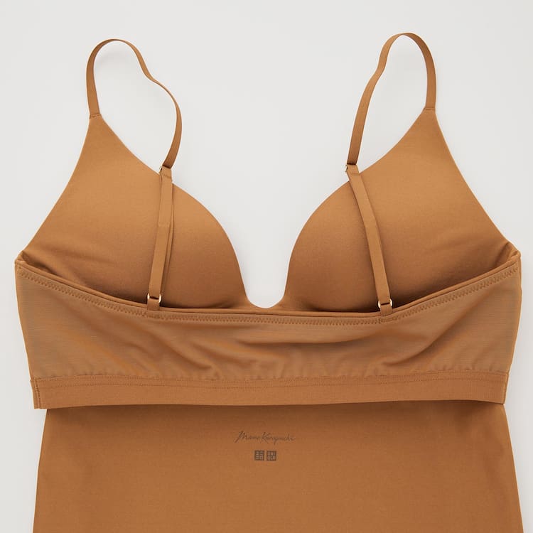 Uniqlo Mame Kurogouchi Airism Plunge Camisole Vesty Damske Hnede | CQYXGH-751