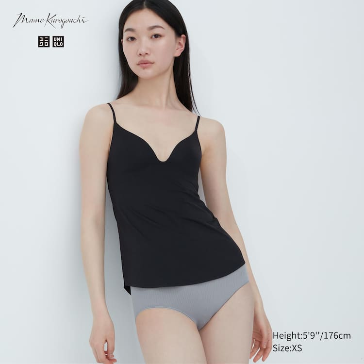Uniqlo Mame Kurogouchi Airism Plunge Camisole Podprsenky Damske Čierne | LCJPHO-961