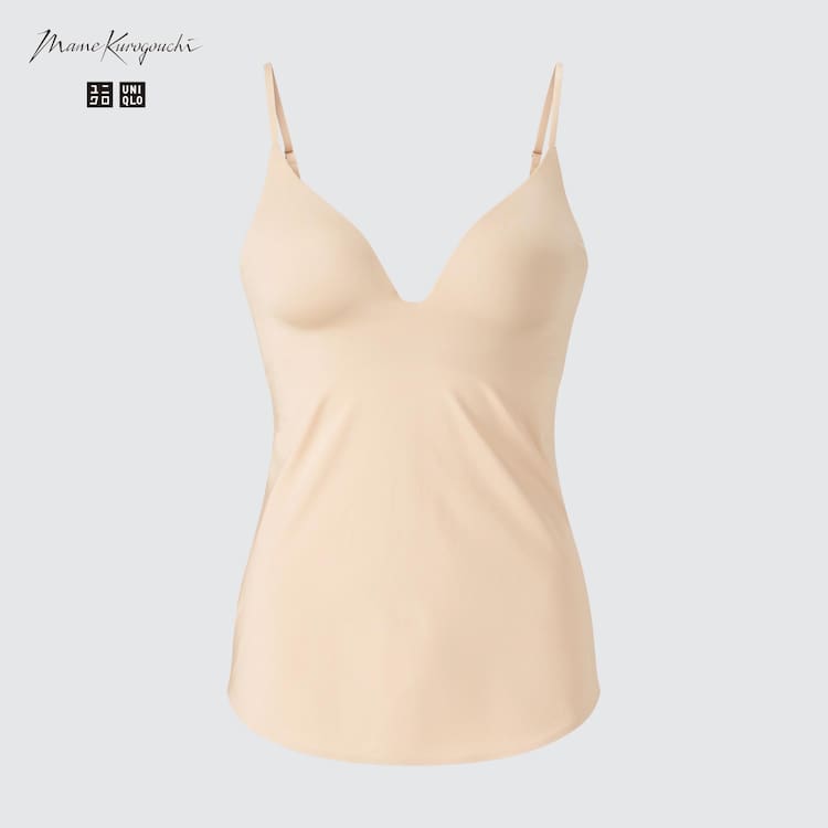 Uniqlo Mame Kurogouchi Airism Plunge Camisole Loungewear Damske Béžové | MPCQEY-591