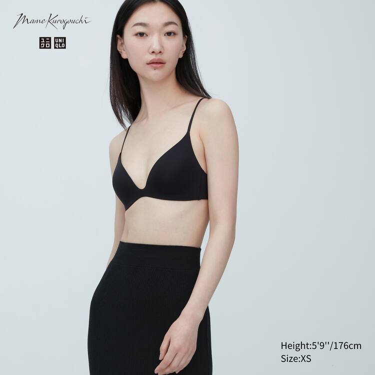 Uniqlo Mame Kurogouchi Plunge Wireless Podprsenky Damske Čierne | ZFHQLN-276