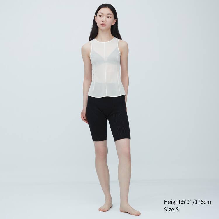 Uniqlo Mame Kurogouchi Sheer Bez Rukavov Topy Damske Biele | GMTORK-253
