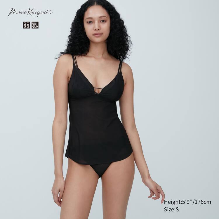 Uniqlo Mame Kurogouchi Sheer Camisole Topy Damske Čierne | GIPRZT-345