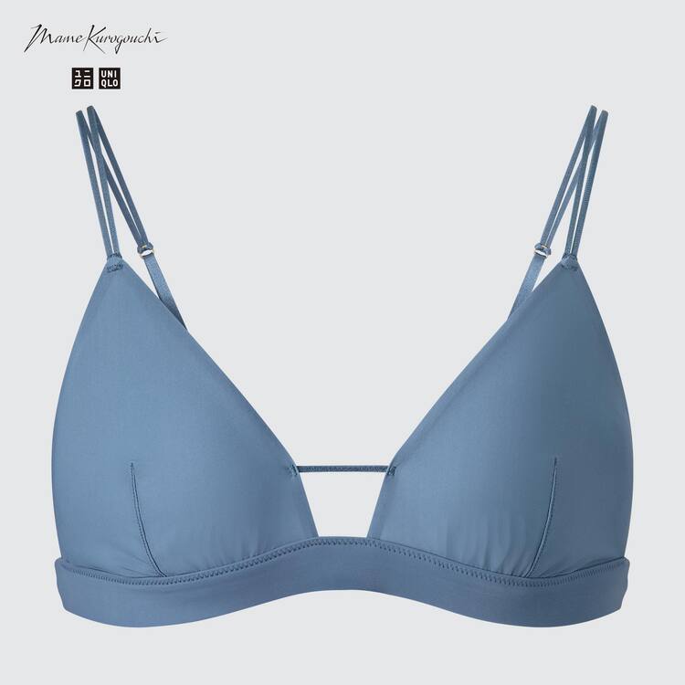 Uniqlo Mame Kurogouchi Sheer Triangle Wireless Podprsenky Damske Modre | GRAIZJ-845