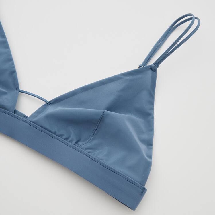 Uniqlo Mame Kurogouchi Sheer Triangle Wireless Podprsenky Damske Modre | GRAIZJ-845