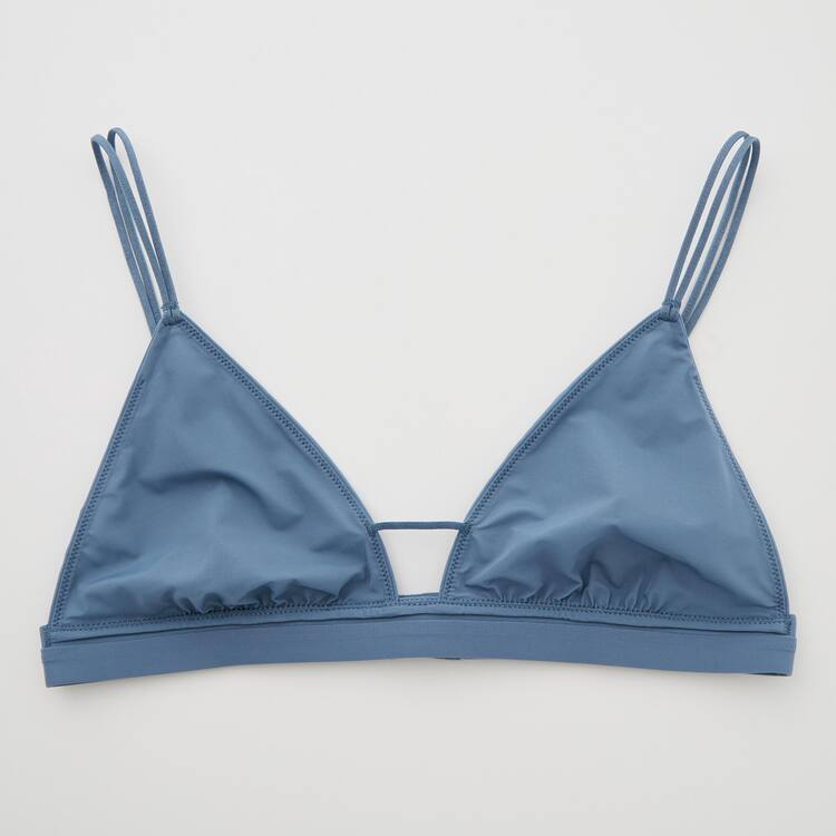 Uniqlo Mame Kurogouchi Sheer Triangle Wireless Podprsenky Damske Modre | GRAIZJ-845